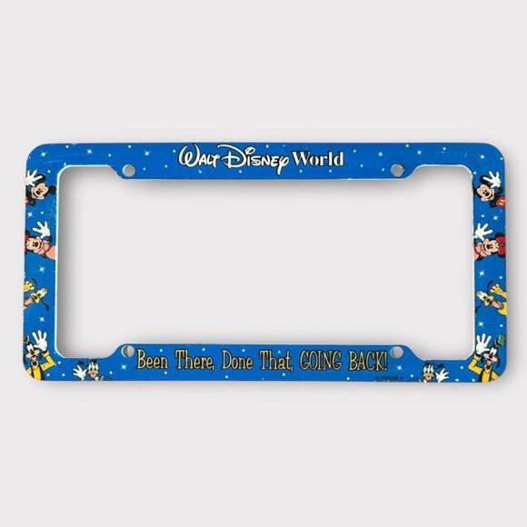 WALT DISNEY WORLD Been There, Done That, Going Back LICENSE PLATE FRAME - Picture 1 of 3